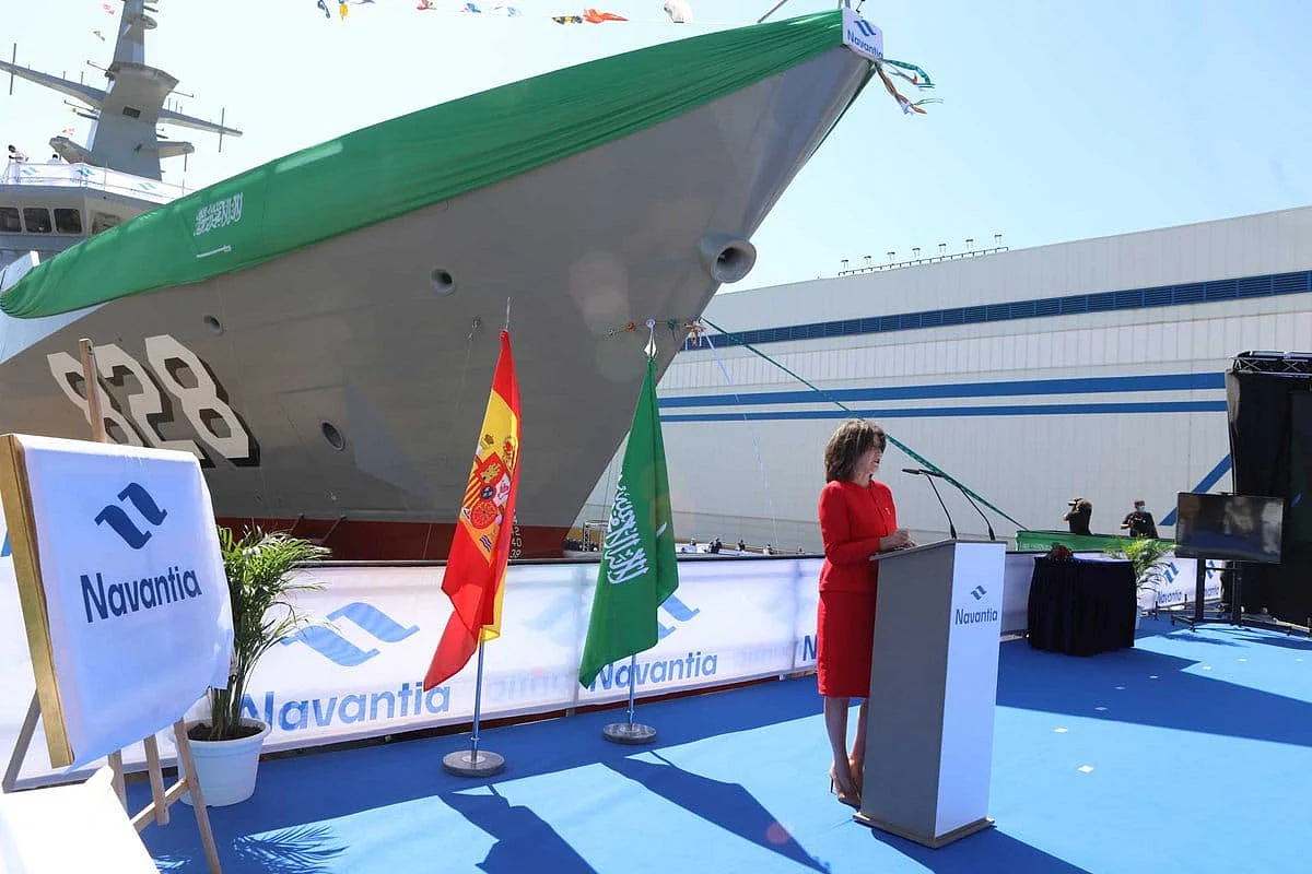 RSNF launches His Majesty’s Ship Hail in Spanish water