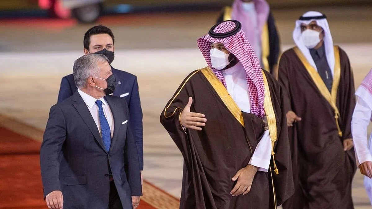 Crown Prince reviews bilateral cooperation in meeting with Jordan’s King Abdullah