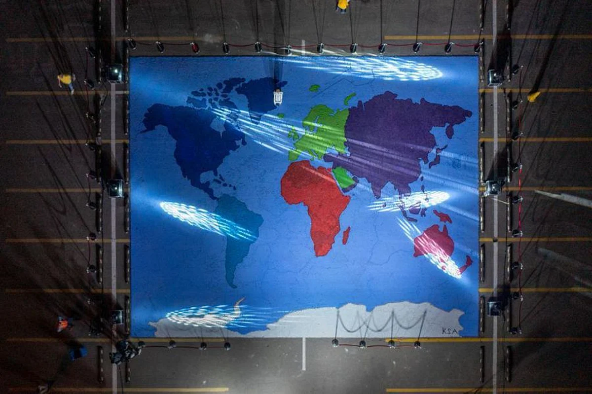 “Making a Map of the World Using Plastic Covers” Initiative Registered at Guinness Book of Records