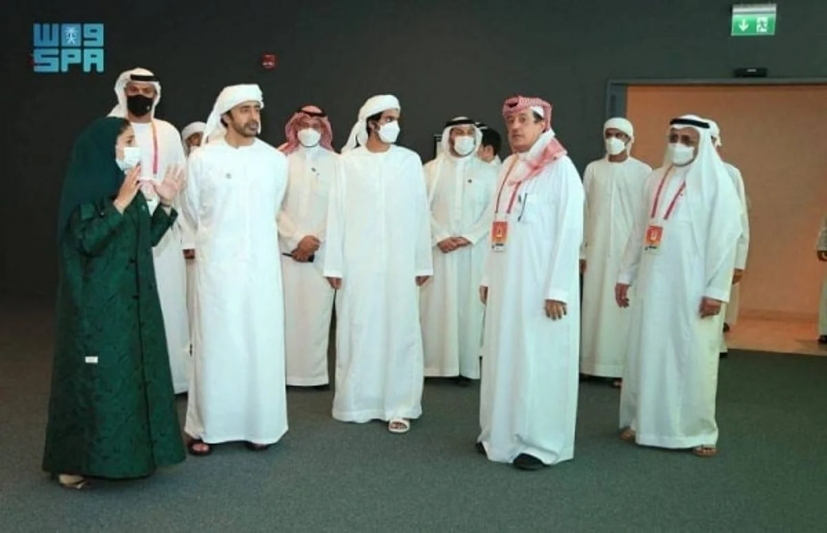 UAE's FM visits Saudi pavilion at EXPO 2020 Dubai