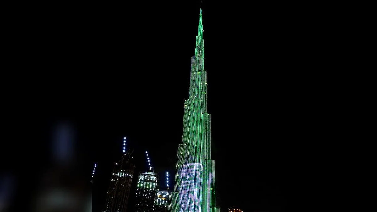 Burj Khalifa celebrates Saudi participation in Expo 2020 Dubai