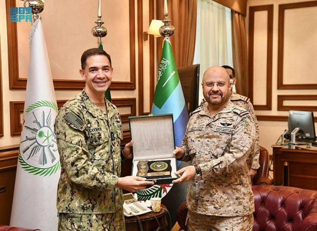 Saudi chief of staff meets US Navy commander
