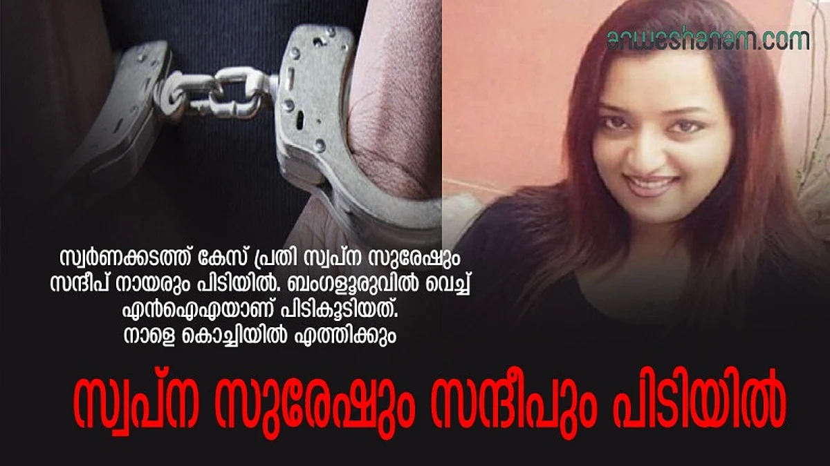 സ്വപ്ന സുരേഷ് എന്ഐഎ കസ്റ്റഡിയില്