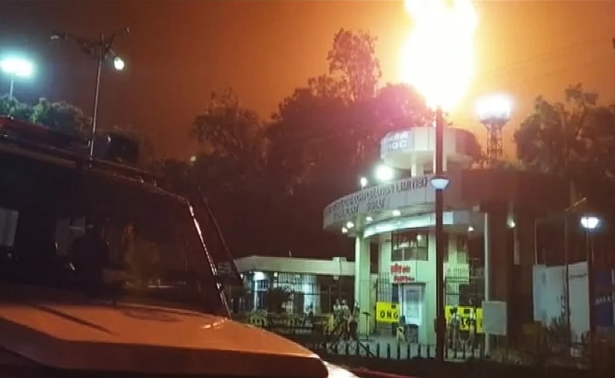 സൂറത്തിലെ ഒഎന്ജിസി പ്ലാന്റില് വന് തീപിടിത്തം