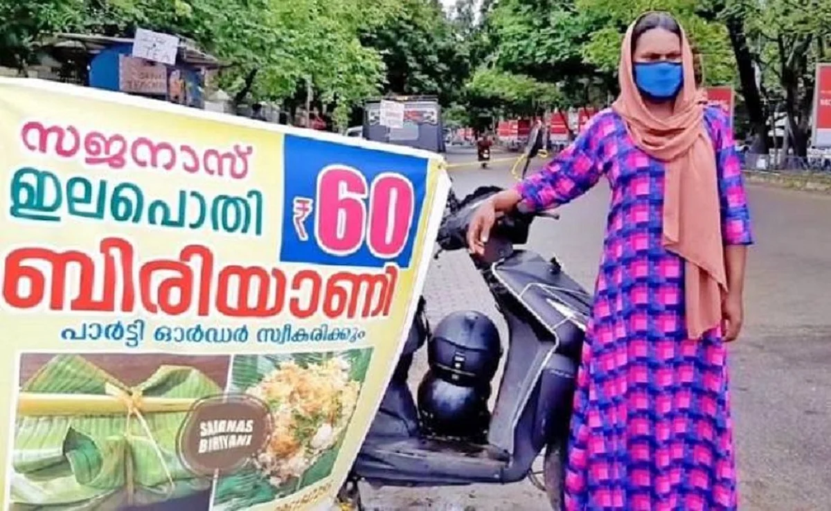 സജന ഷാജി ബിരിയാണി കച്ചവടം പുനരാരംഭിച്ചു