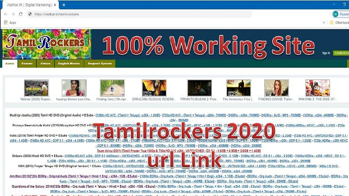 തമിഴ് റോക്കേഴ്സിനെ ഇന്റര്നെറ്റില് നിന്ന് നീക്കം ചെയ്തു