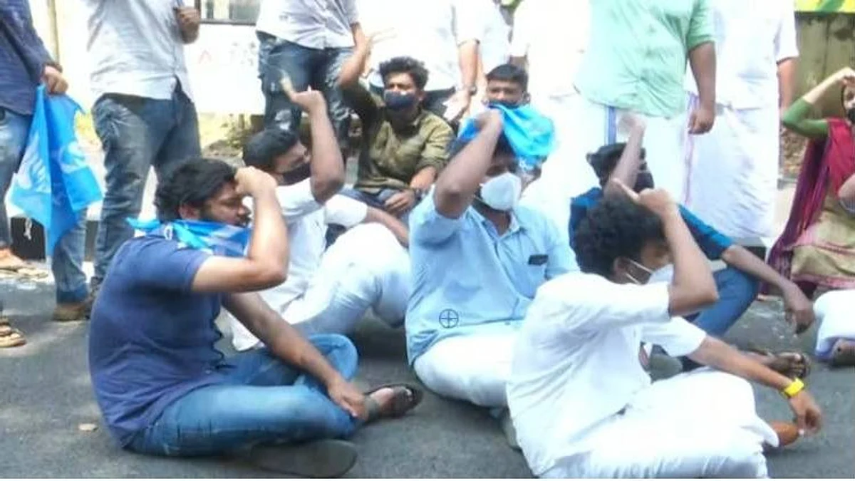 കെഎസ്യു പ്രവര്ത്തകര് നടത്തിയ മാർച്ച് സംഘര്ഷത്തിൽ കലാശിച്ചു