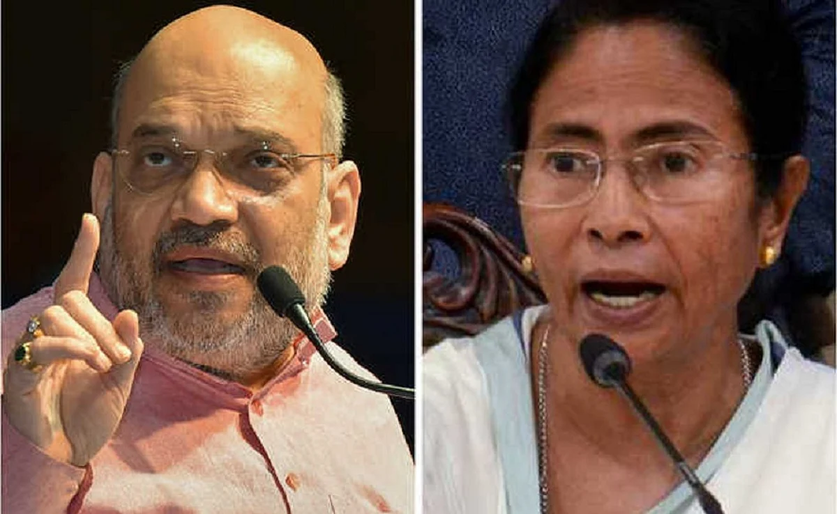 തെരഞ്ഞെടുപ്പ്: മമത ജയ്ശ്രീറാം വിളിക്കുമെന്ന് അമിത് ഷാ; ബിജെപി എത്ര ഗോളടിക്കുമെന്ന് കാണാമെന്ന് മമത