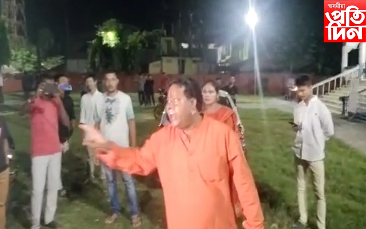 কোকৰাঝাৰ থানা কালী মন্দিৰত উত্তপ্ত পৰিস্থিতি...