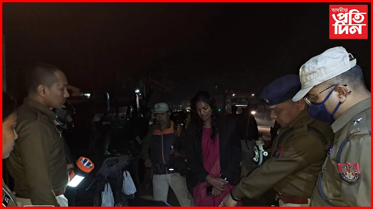 এক্সন মুডত উপায়ুক্ত কীৰ্তি জলীঃ বকোত নিশা মদ্যপায়ী চালকক বিহিলে জৰিমনা...