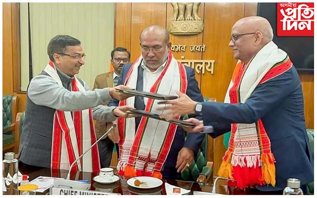 নতুন দিল্লীত মণিপুৰী বিদ্ৰোহী সংগঠন জেলিয়াংগ্ৰং ইউনাইটেড ফ্ৰণ্ট সৈতে কেন্দ্ৰৰ শান্তি চুক্তি...