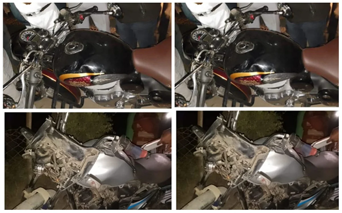 গ্ৰাম্যপথত ভয়ংকৰ বাইক দুৰ্ঘটনা...
