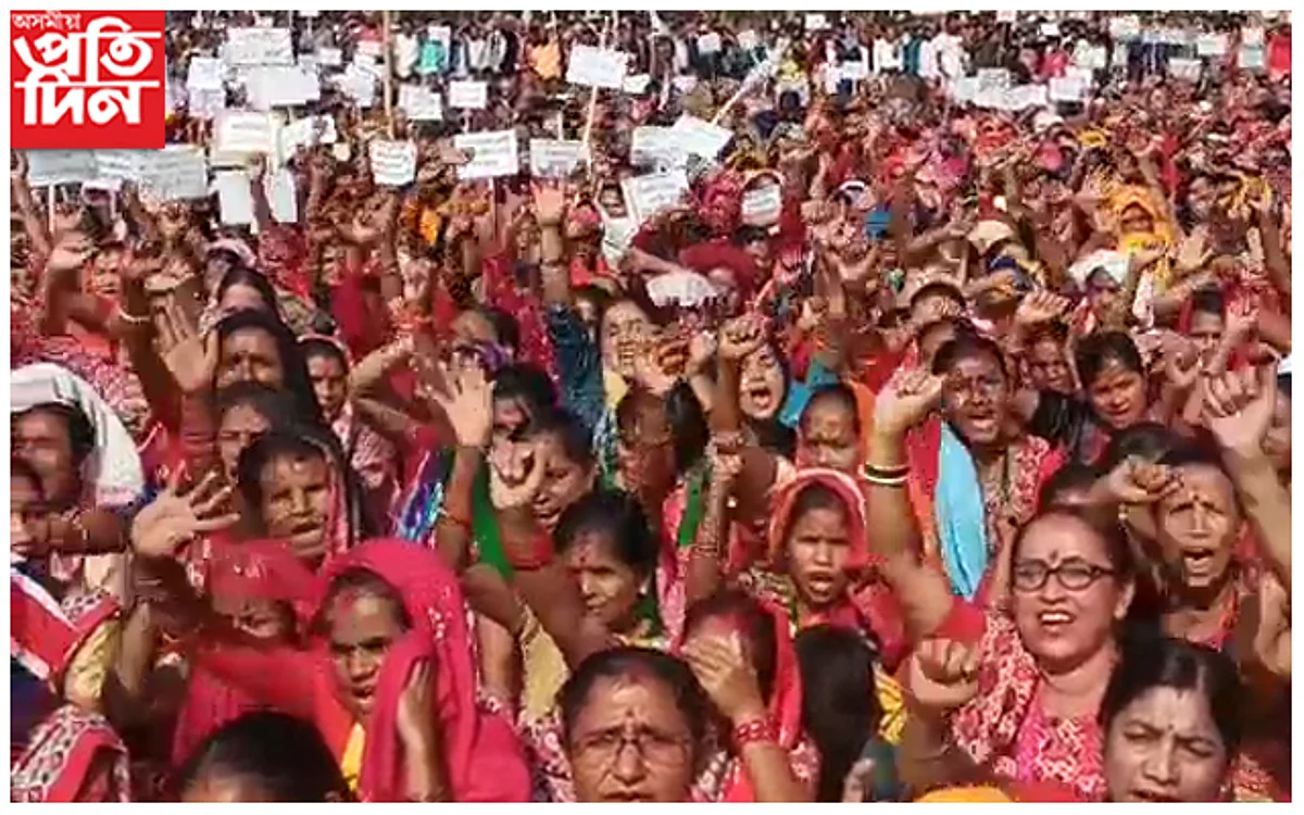 গোৰ্খাসকলক বিনা চৰ্তে ম্যাদি পট্টা প্ৰদান কৰাৰ দাবীত আন্দোলন...