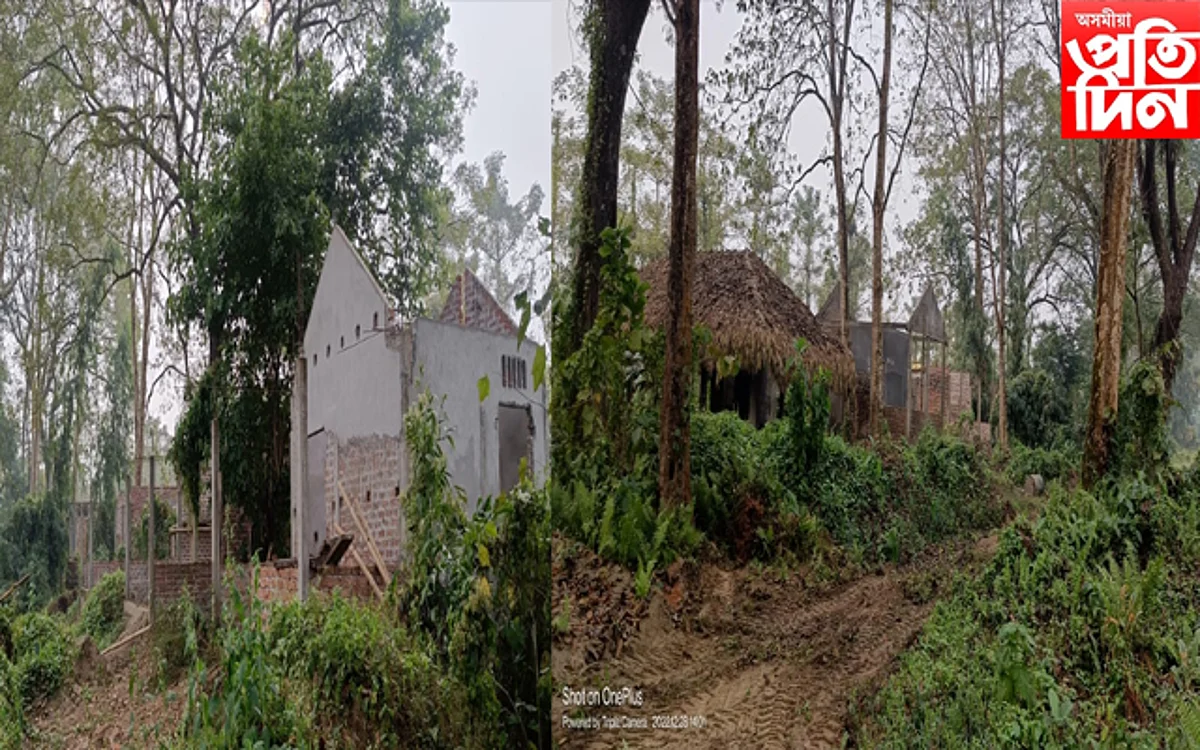 সমিতি গঠনৰ নামত মাজুলীত পকী গৃহ নিৰ্মাণ প্ৰতিপত্তিশালী লোকৰ...