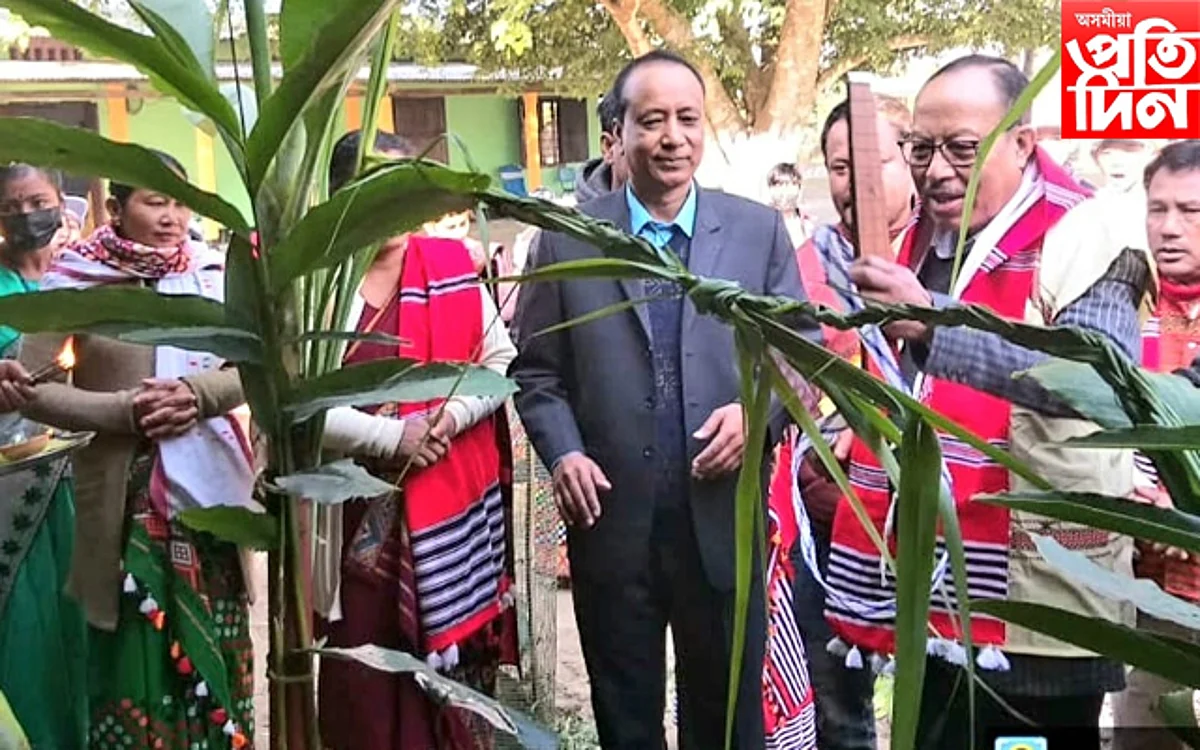 দাংধৰা উঃ মাঃ বিদ্যালয়ৰ পাঠদান গৃহ উদ্বোধন
