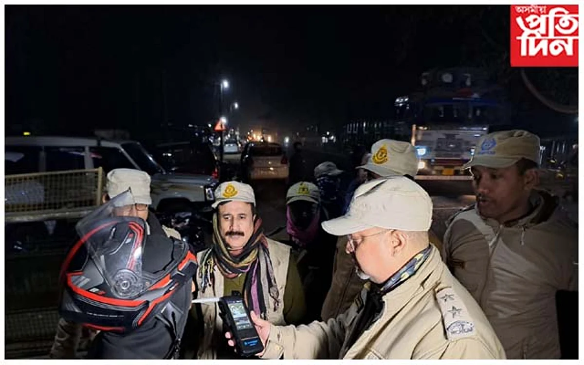 বকোত বকো আৰক্ষী আৰু পৰিবহন বিভাগৰ সুৰাপায়ী চালকৰ বিৰুদ্ধে অভিযান