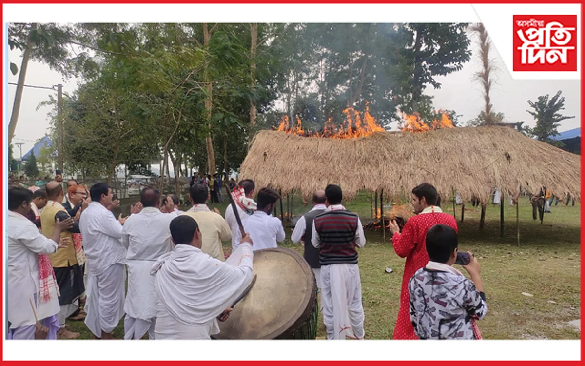 বটদ্ৰৱাত সত্ৰীয়া পৰম্পৰাৰে মাঘ বিহু উদযাপন…