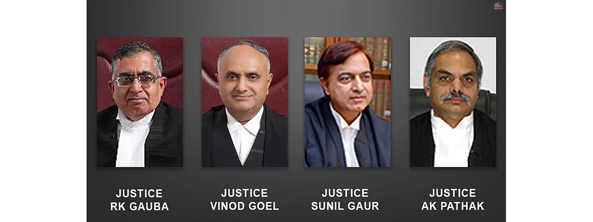 AK Pathak, Vinod Goel, Sunil Gaur and RK Gauba