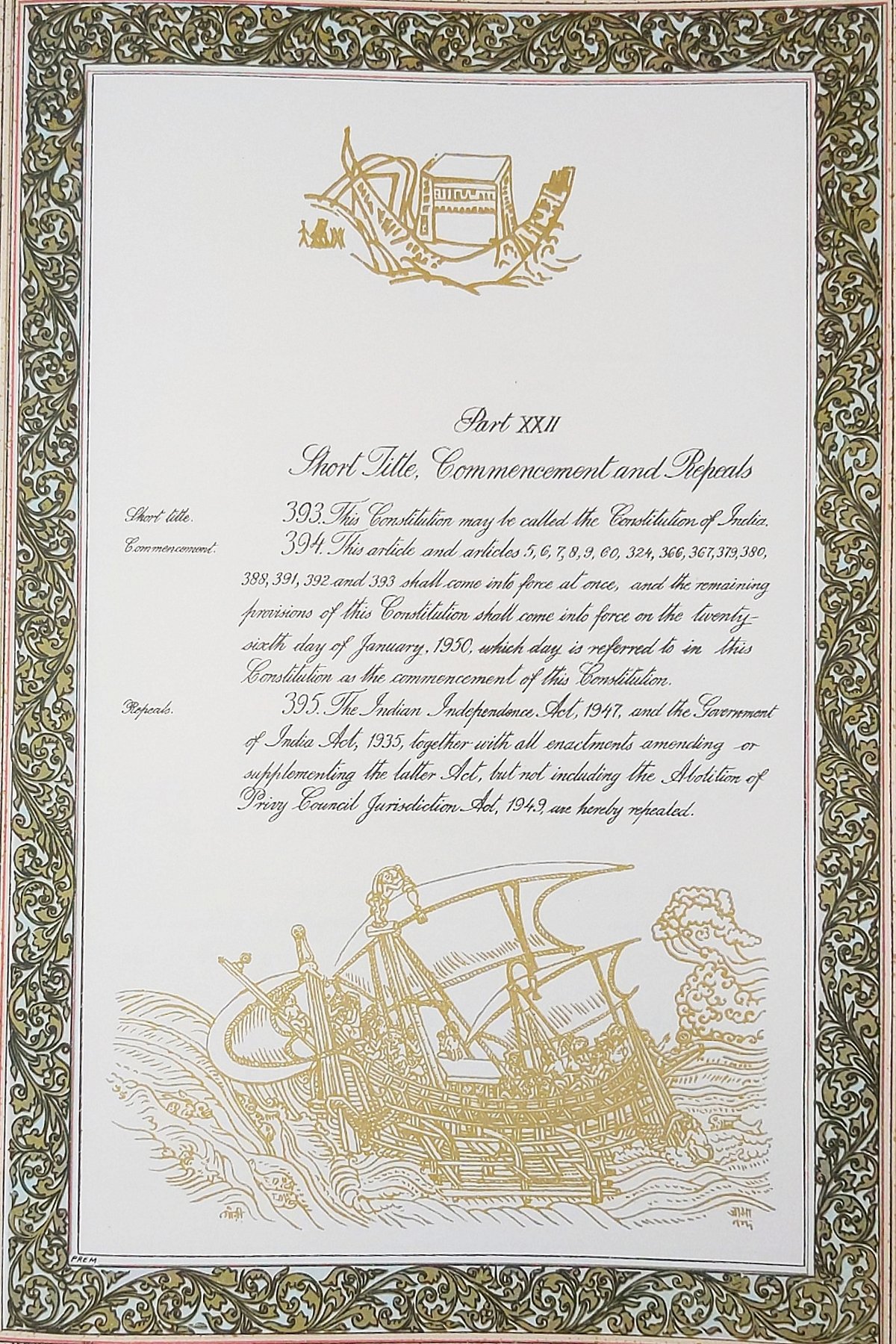 Republic Day 2020: How the illustrations in the original Constitution depict the rich cultural history of India
