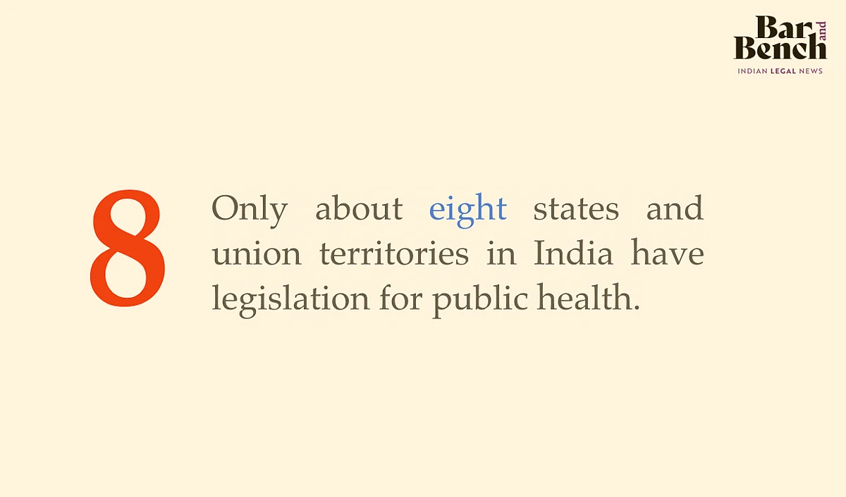 8 States & UTs have legislation for public health