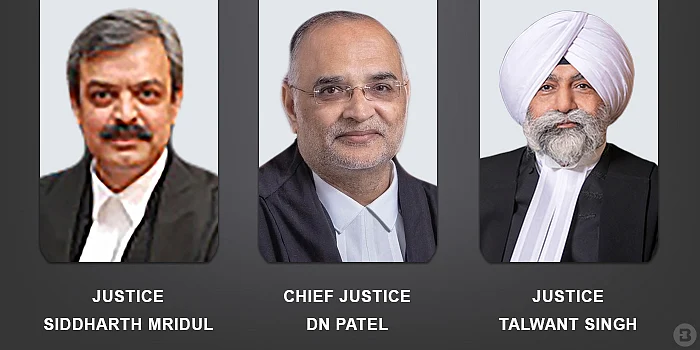 DN Patel, Justices Siddharth Mridul and Talwant Singh