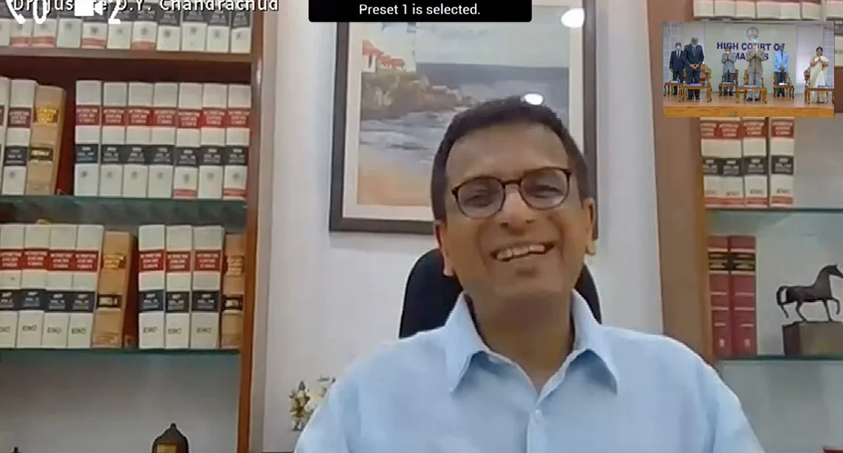 Justice DY Chandrachud attended the event through video conferencing