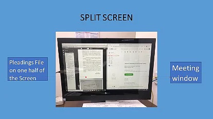 Delhi High Court - VC screen