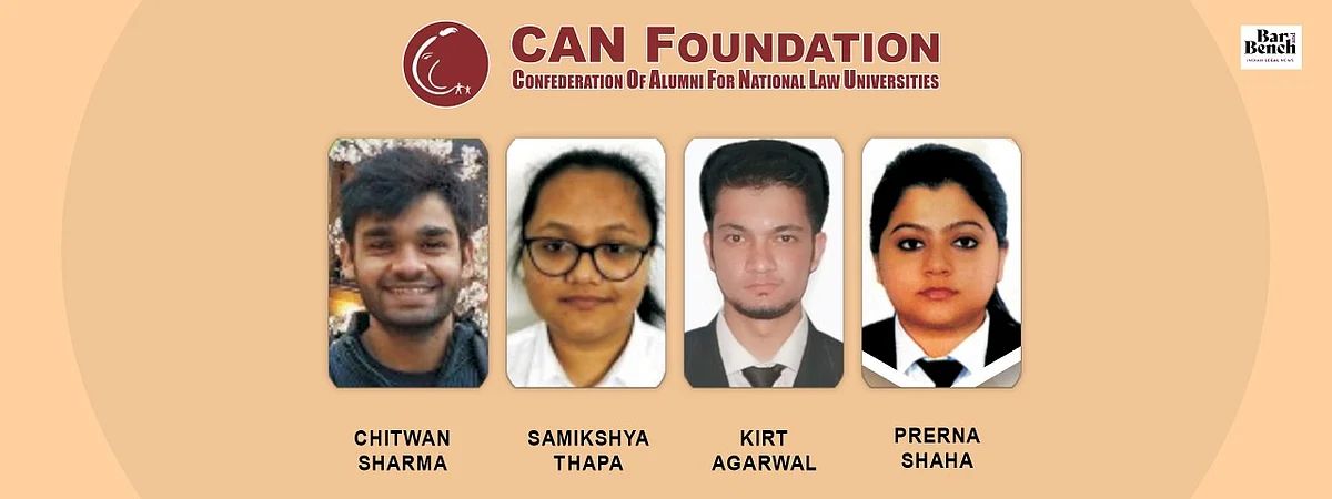 CAN Foundation announces four Law Graduates selected under Project Dhananjay to kickstart their Litigation Career
