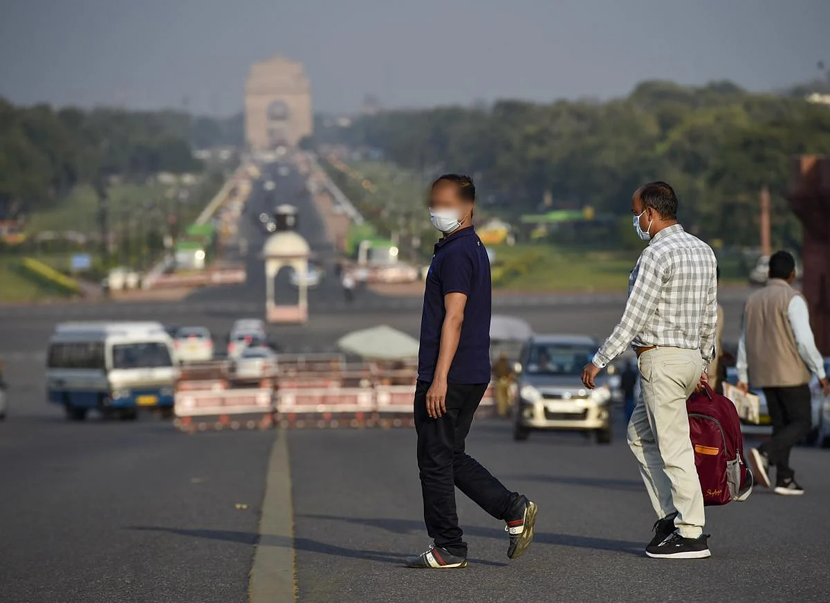 People wearing masks