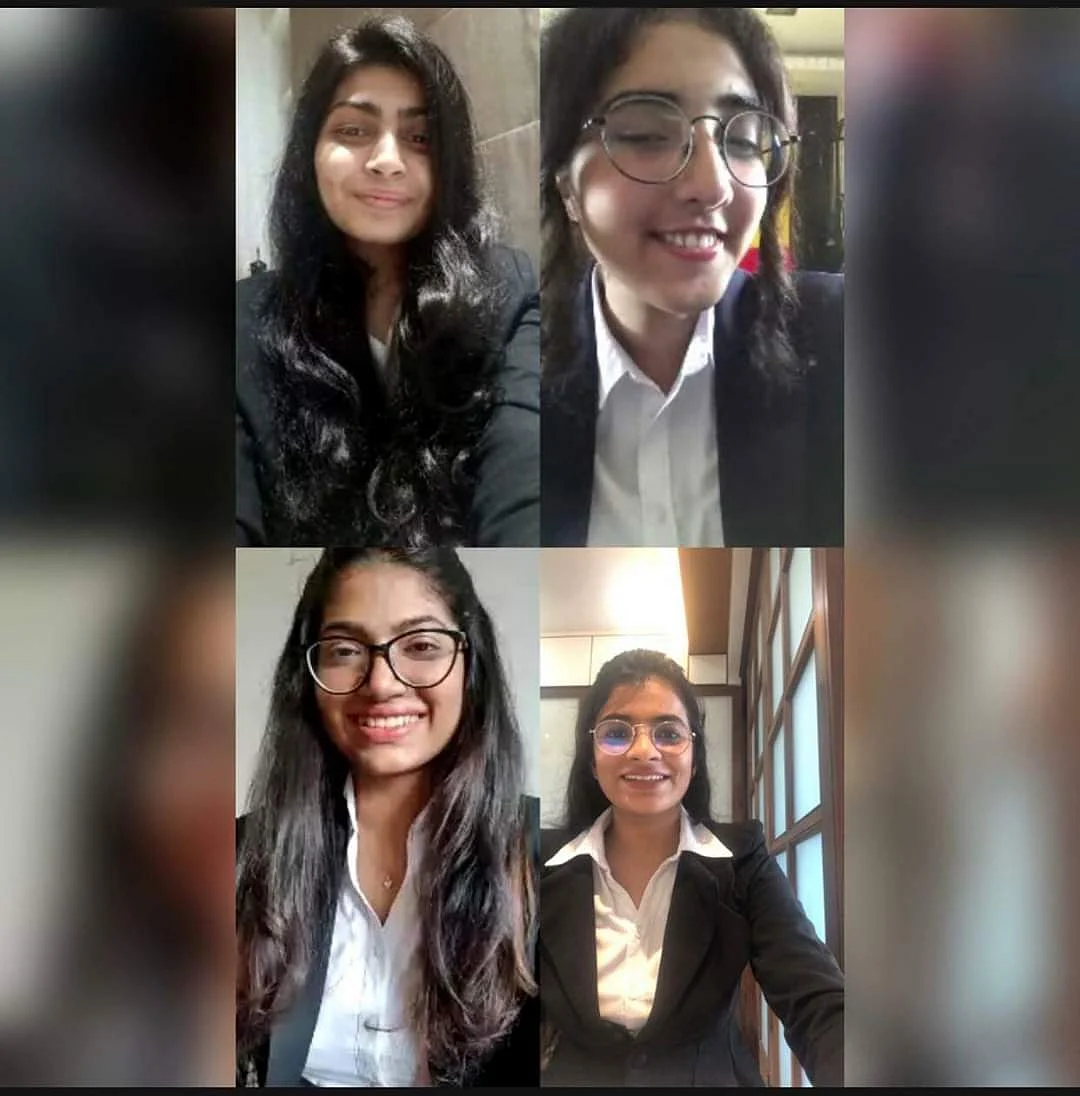 GLC Mumbai's winning team comprising of Sharnam Vaswani, Urshila Samant, Drashti Gala and Niyati Karia