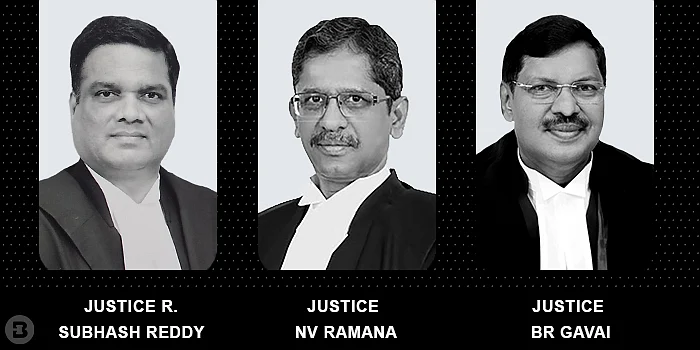 Subhash Reddy, NV Ramana and BR Gavai