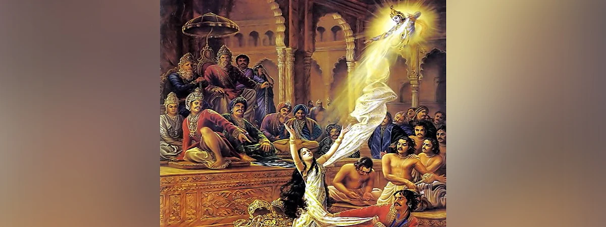 Lord Krishna and Draupadi