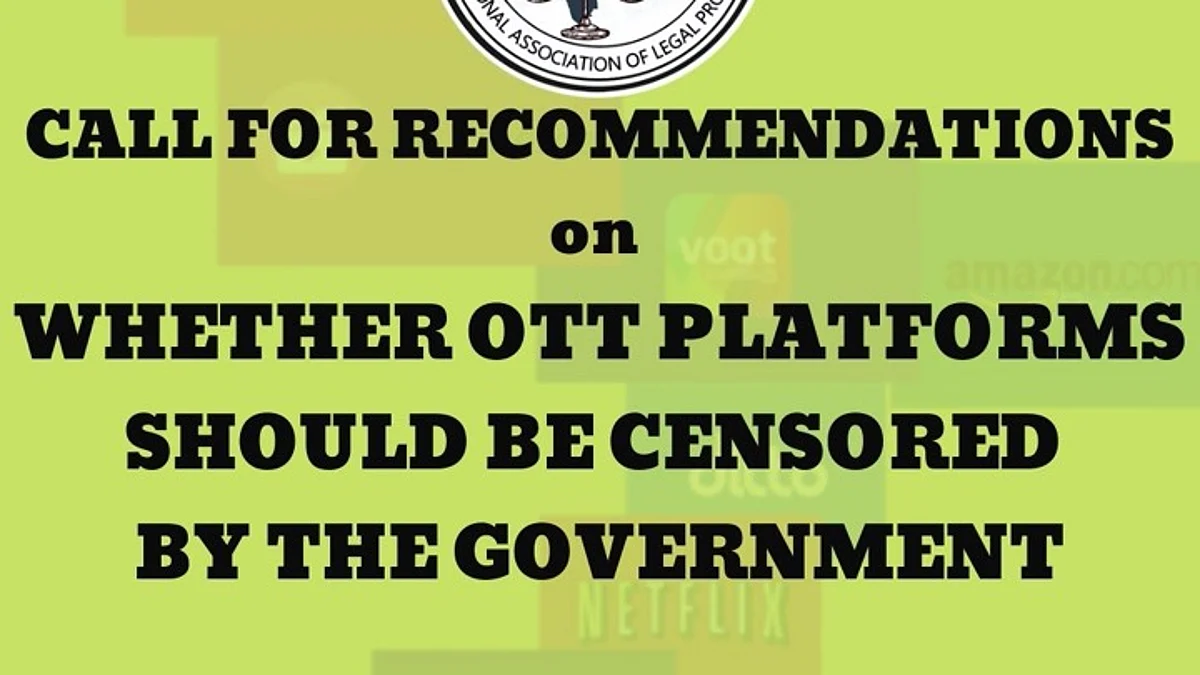 Should OTT Platforms be censored? Law students can share recommendations