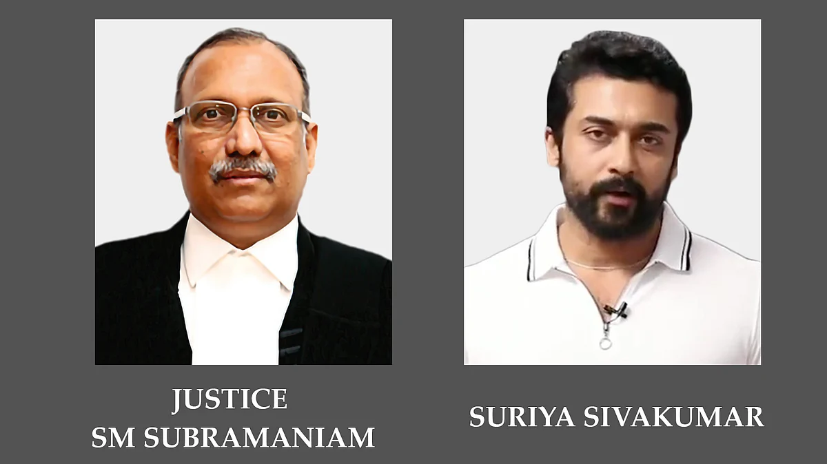 Actor Suriya's remarks on holding NEET amid pandemic amounts to criminal contempt: Justice SM Subramaniam writes to Madras HC Chief Justice