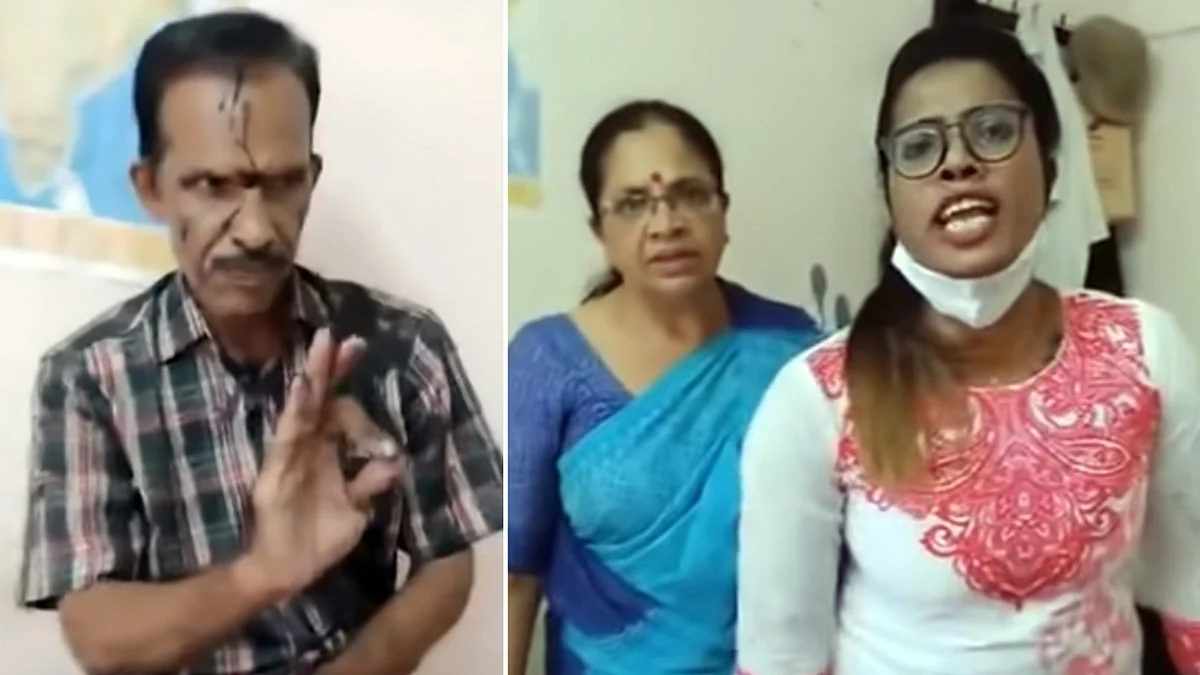 Assault by Bhagyalakshmi, Diya Sana, Sreelakshmi Arackal on YouTuber Vijay P. Nair