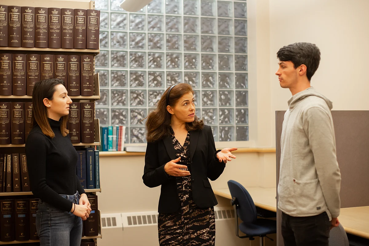 Prof. Lembree and students of UNH Law