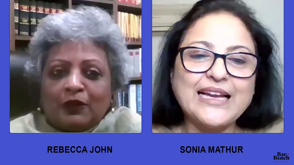 Senior Advocates Rebecca John, Sonia Mathur