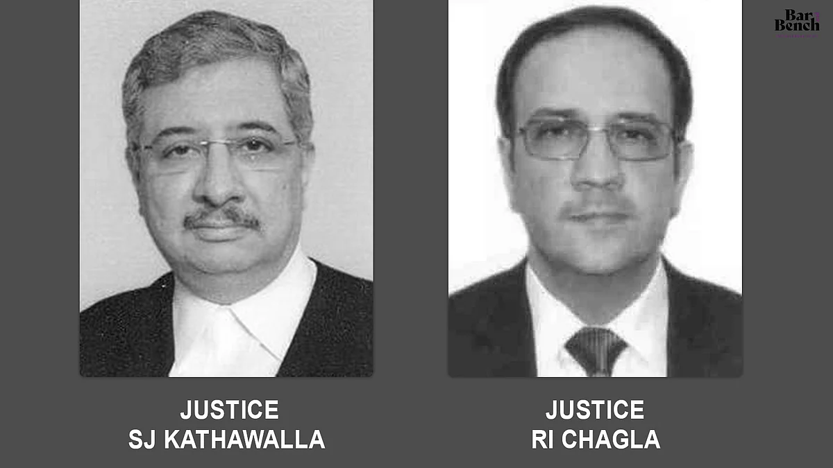 Justices SJ Kathawalla and RI Chagla