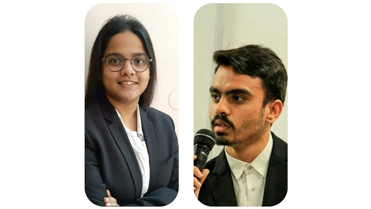 Law students, Akriti Agarwal (L) and Lakshya Purohit (R) have moved the plea