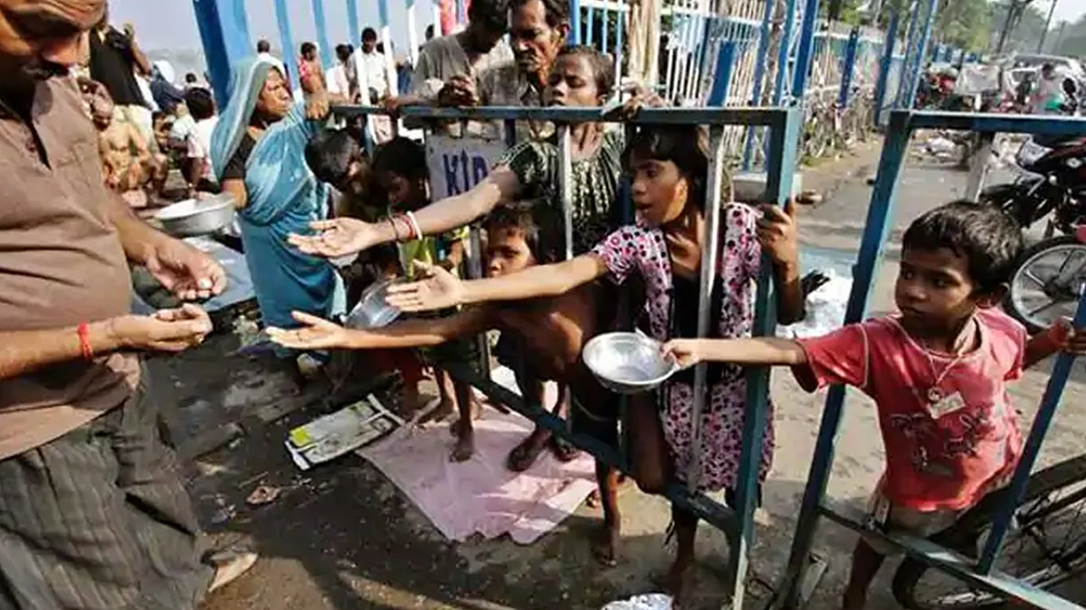 children begging