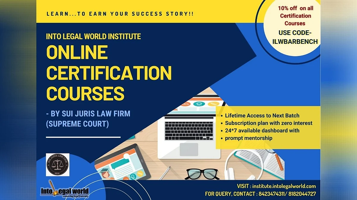 #Sponsored: Career Oriented Certification Courses by Into Legal World Institute