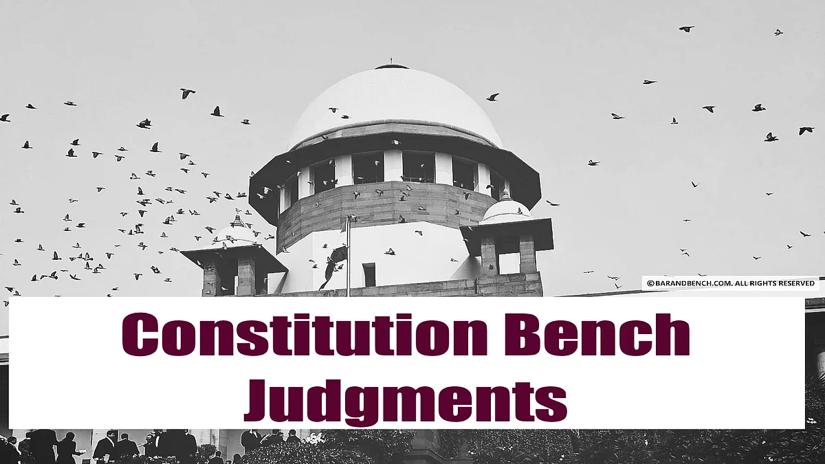 Constitution Day 2020: Constitution Bench judgments passed by the Supreme Court this year