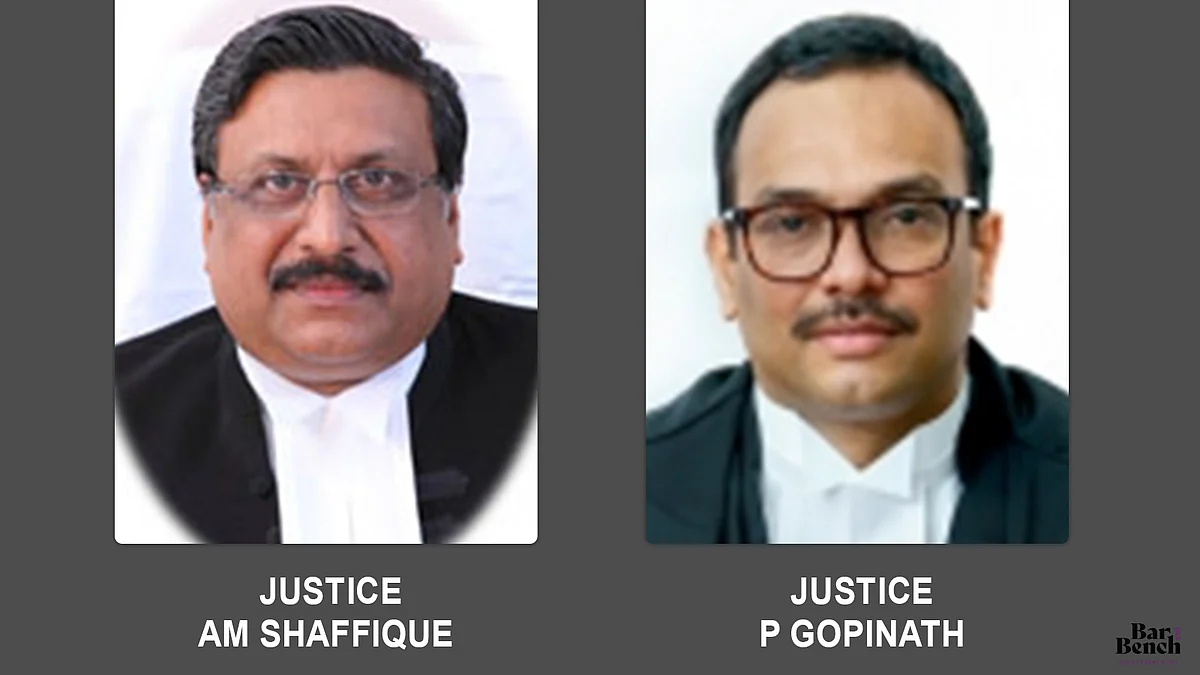 Justices AM Shaffique and P Gopinath