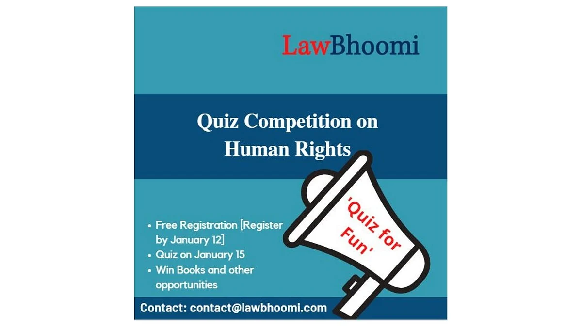 Register for this quiz on Human Rights by LawBhoomi