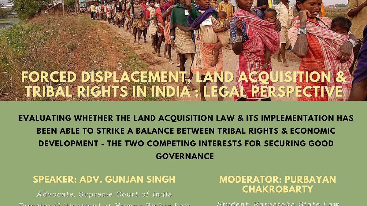 Webinar Alert: Land Acquisition Law & Tribal Rights with Adv. Gunjan Singh (Jan 31)