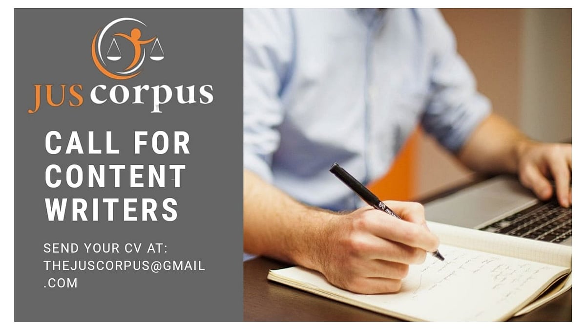 Internship Opportunity at Jus Corpus Law Journal (Apply by 31 Mar) - Vimarsana News