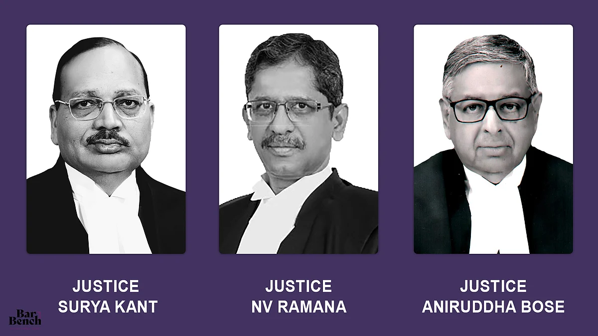 Justice Surya Kant, Justice NV Ramana and Justice Aniruddha Bose