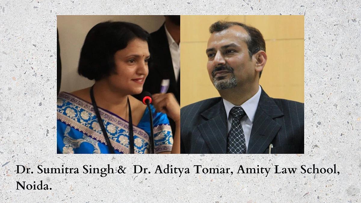 The Journalists: Dr. Aditya Tomar & Dr. Sumitra Singh, Amity Law School Noida