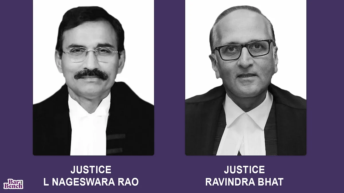 Justices L Nageswara Rao, Ravindra Bhat