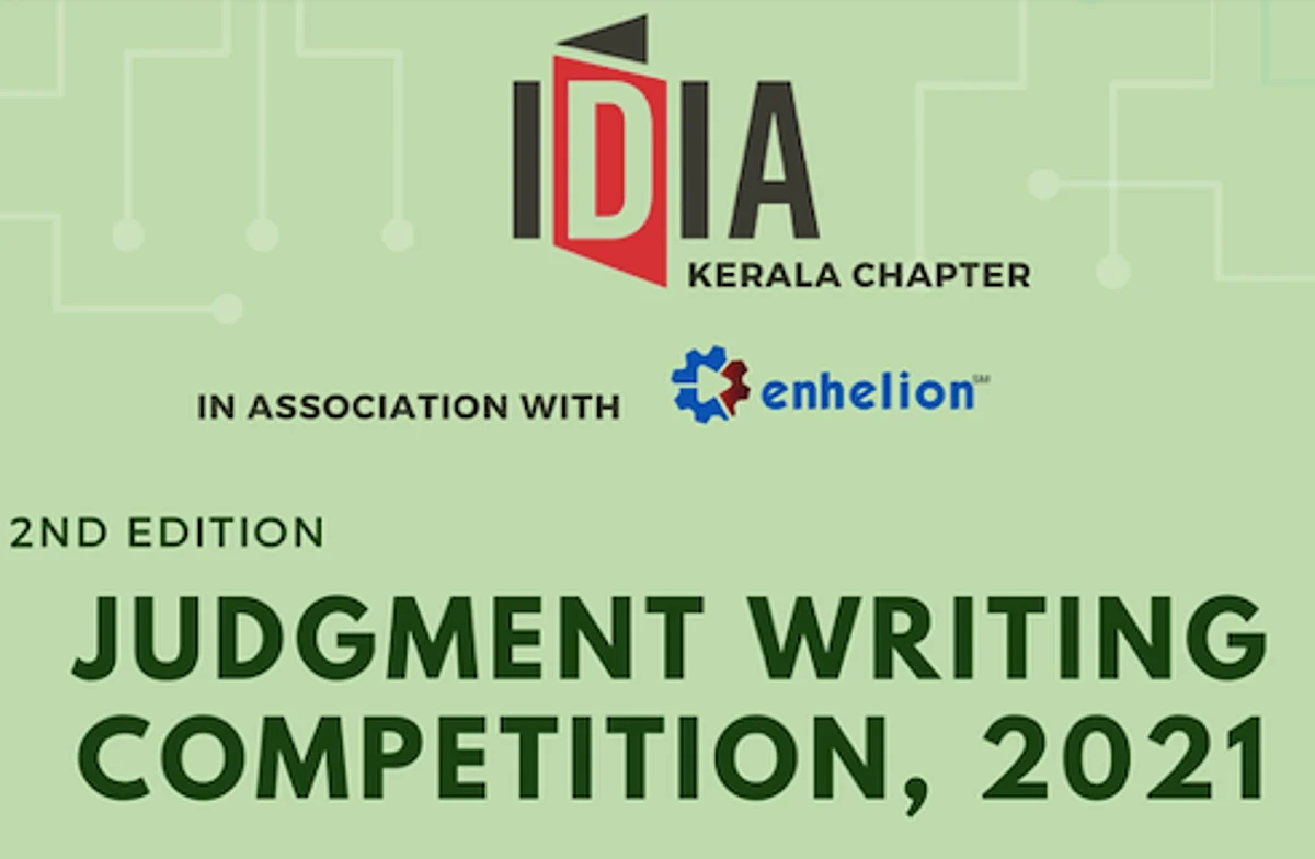 Participate: IDIA Kerala Chapter's 2nd Judgment Writing Competition (Register by Apr 25)